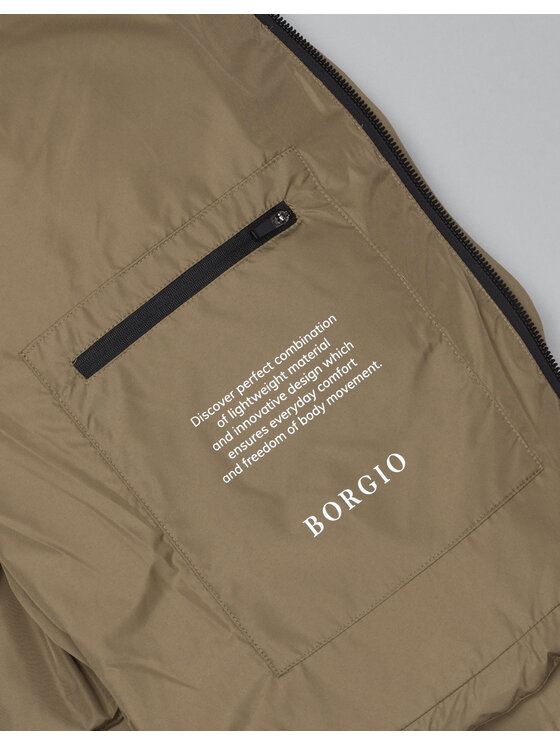 Borgio Borgio Kurtka puchowa ortona Khaki Regular Fit