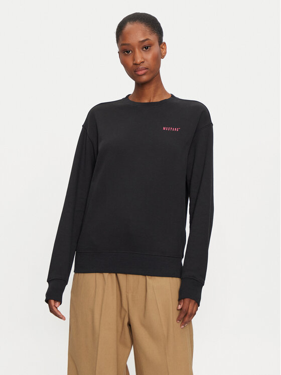 Mustang Mustang Sweatshirt Aberdeen 1015466 Schwarz Regular Fit