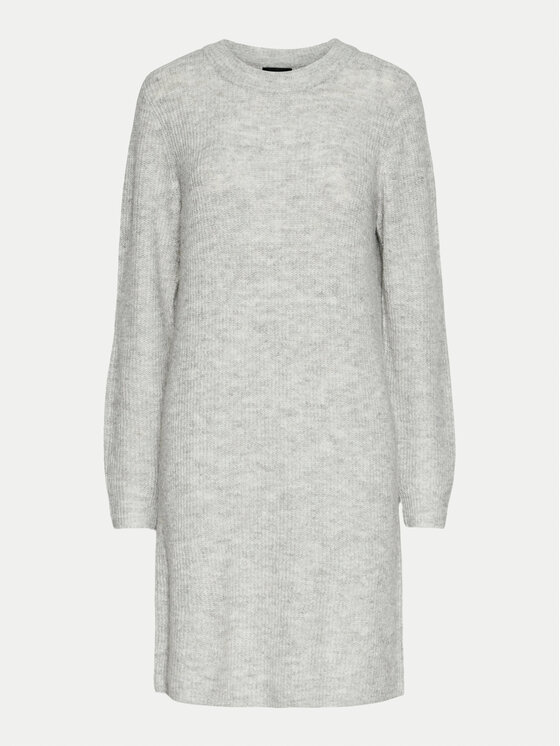 Pieces Pieces Kötött ruha Ellen 17126082 Szürke Regular Fit