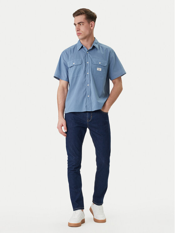 Guess Jeans Guess Jeans Marškiniai M6GH61 WN861 Mėlyna Regular Fit