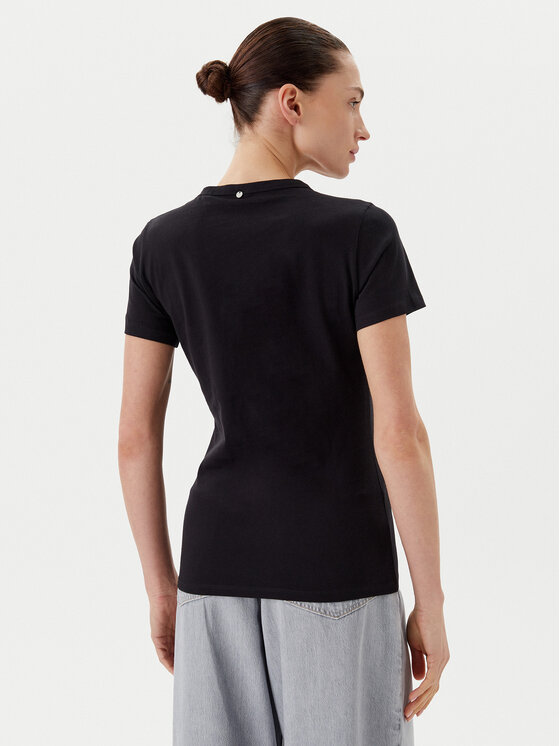 BOSS BOSS T-krekls C_Elogo_21 50540260 Melns Slim Fit