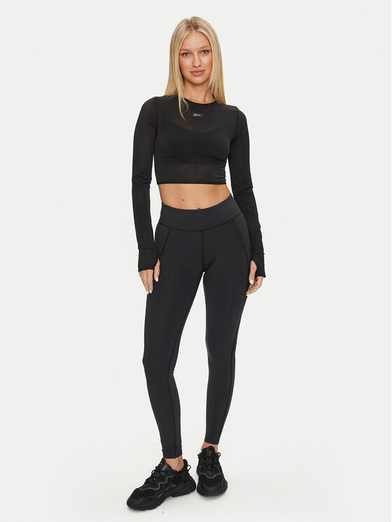Reebok Reebok Клин Lux Tight 100028136 Черен Slim Fit