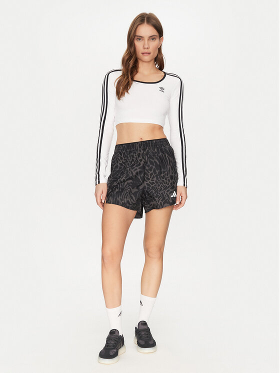 adidas adidas Pantaloni scurți sport Train Essentials Allover Print Workout JE8685 Negru Regular Fit