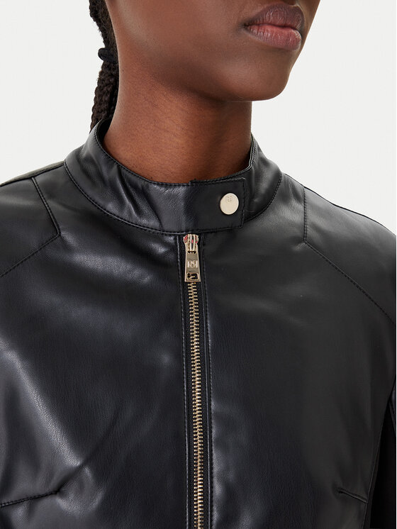 Rinascimento Rinascimento Giacca in similpelle CFC0124661003 Nero Regular Fit