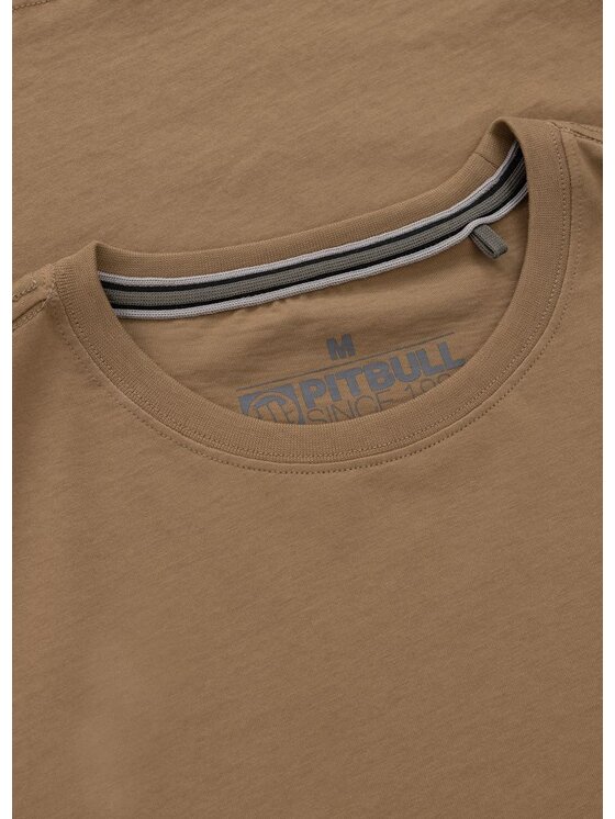 PITBULL PITBULL T-Shirt SMALL LOGO Brązowy Regular Fit