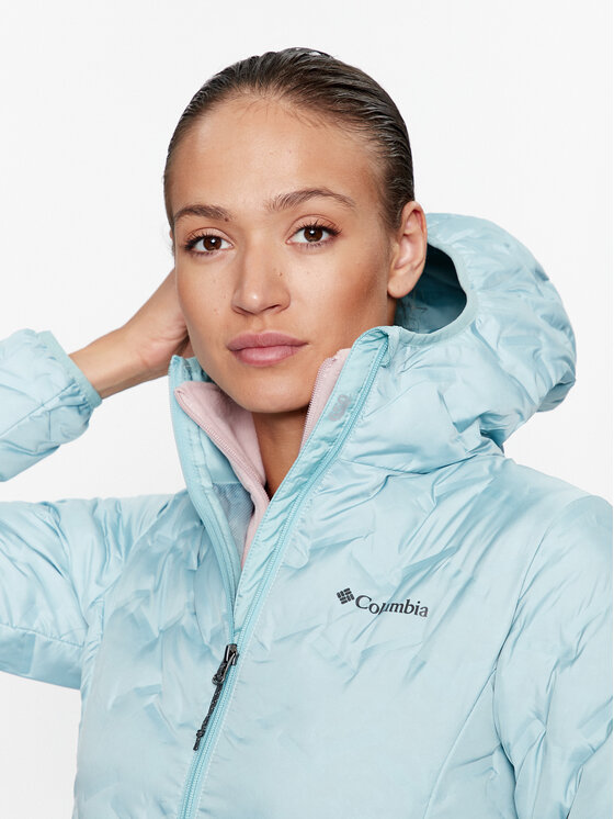 Columbia Columbia Μπουφάν πουπουλένιο Delta Ridge™ Down Hooded Jacket Πράσινο Regular Fit