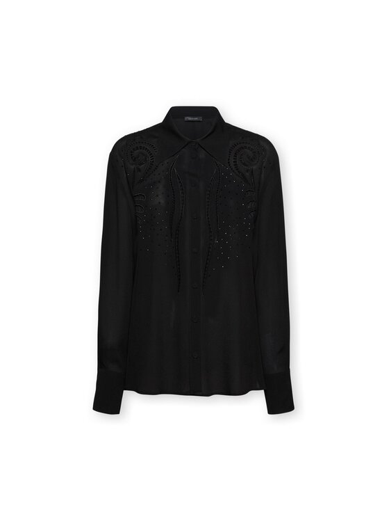 Elena Mirò Elena Mirò Camicia 5189P000273N033 Nero Regular Fit