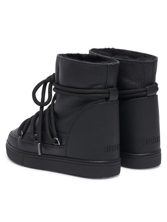 Inuikii Inuikii Sniego batai Full Leather Wedge 1001.004.0092 Juoda