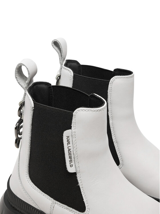 KARL LAGERFELD KARL LAGERFELD Боти тип челси KL43534 Бял