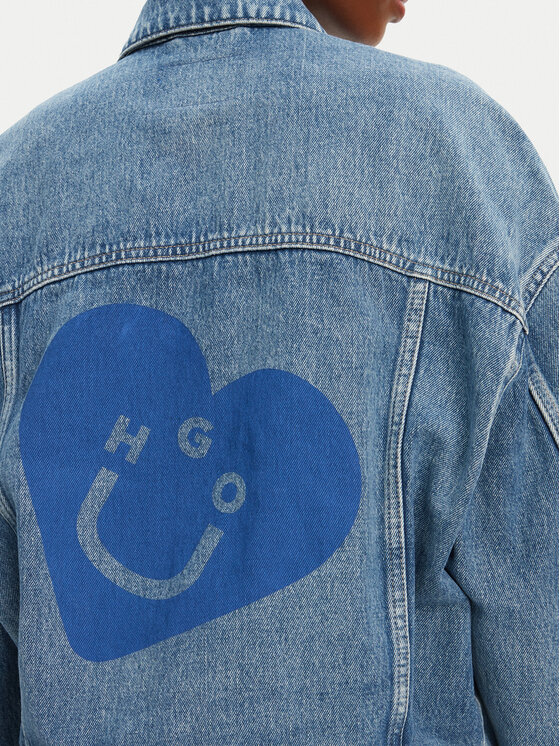 HUGO HUGO Geacă de blugi Lou 50541559 Albastru Regular Fit