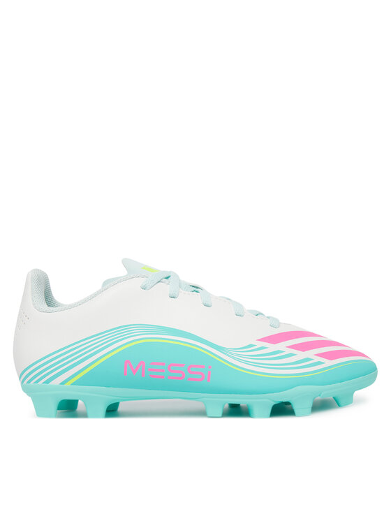 adidas adidas Ghete pentru fotbal F50 Messi Club Firm Ground / Multi Ground JQ0950 Alb
