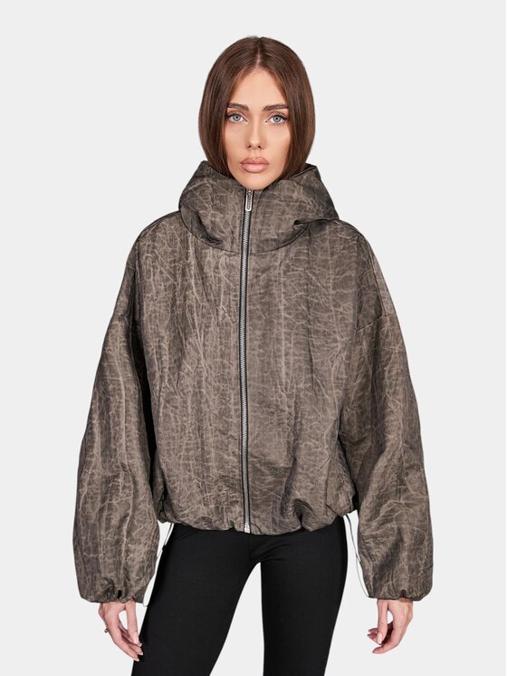 MADE BY SOCIETY MADE BY SOCIETY Kurtka anorak Graven - J27725 Brązowy Basic Fit