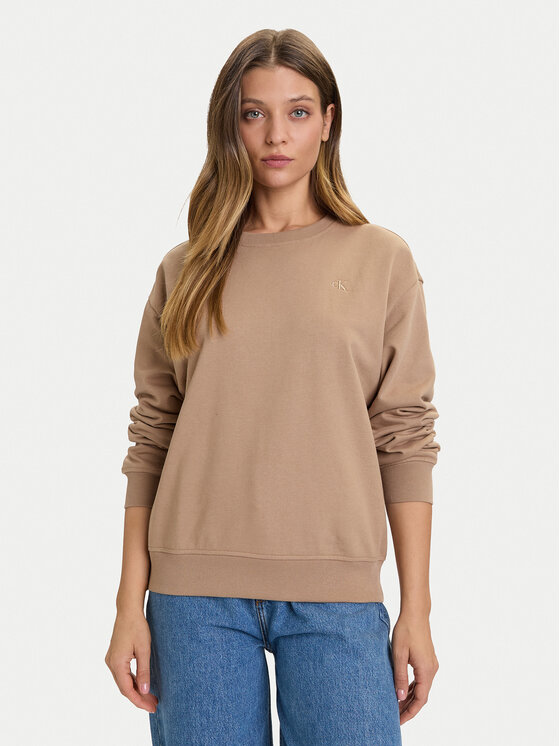 Calvin Klein Jeans Calvin Klein Jeans Суитшърт Archive LV047B236G Кафяв Relaxed Fit