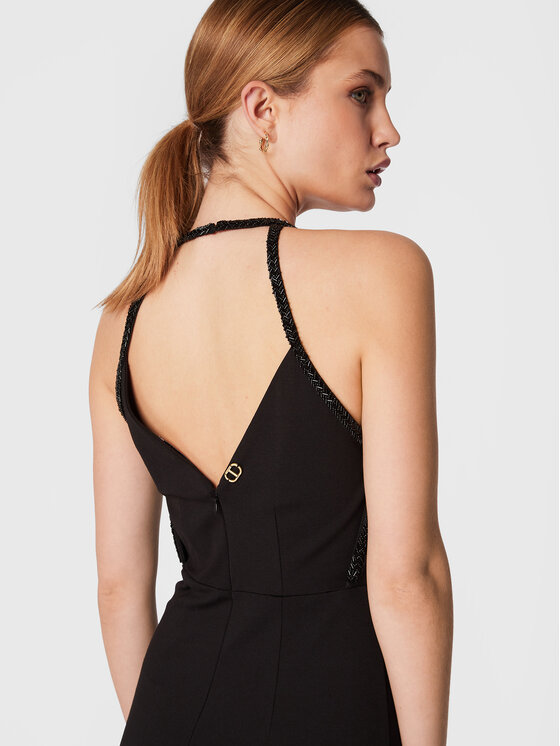 TWINSET TWINSET Rochie cocktail 222TP2034 Negru Fitted Fit
