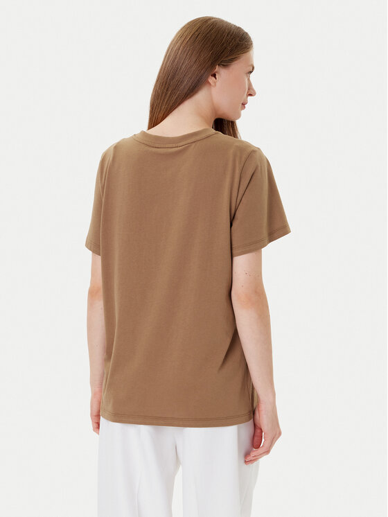 TWINSET TWINSET Футболка 252TP2057 Коричневий Loose Fit