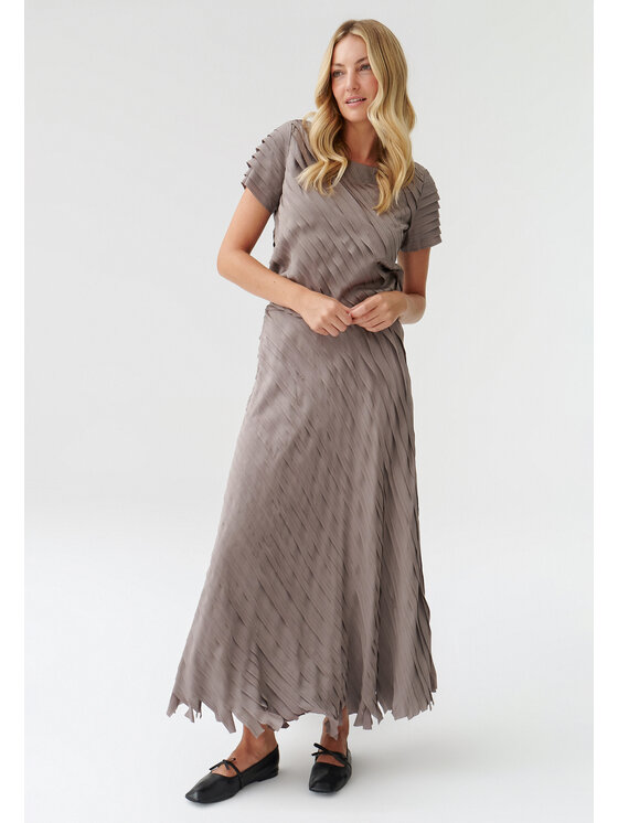 TATUUM TATUUM Spódnica midi DAKNA Brązowy Flare Fit