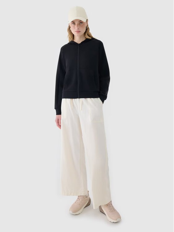 4F 4F Mikina 4FWSS25TSWSF1577-20S Čierna Regular Fit