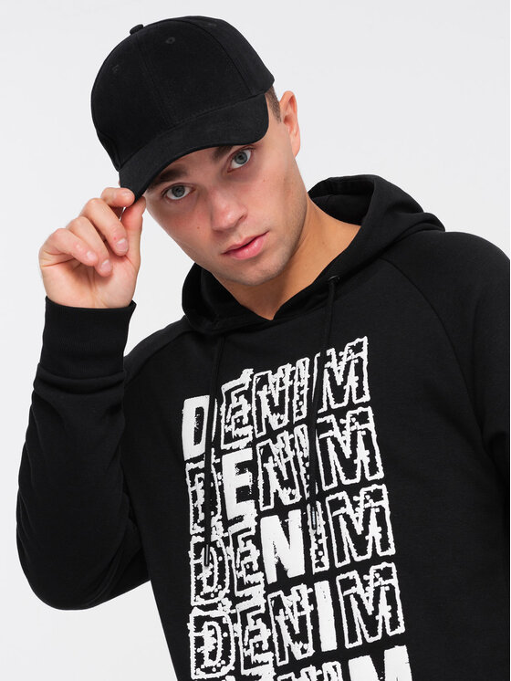 Ombre Ombre Mikina OM-SSPS-0158 Černá Regular Fit