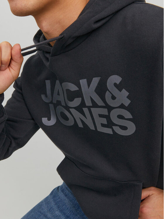 Jack & Jones Jack & Jones Bluza Corp 12152840 Czarny Standard Fit