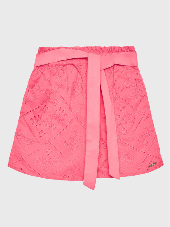 Guess Guess Шорти от плат J3GD04 WFGJ0 Розов Relaxed Fit