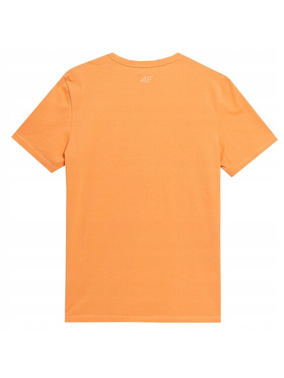4F 4F T-Shirt TTSHM363 Pomarańczowy Comfortable Fit