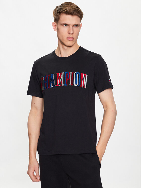 Champion T-krekls 218512 Melns Regular Fit