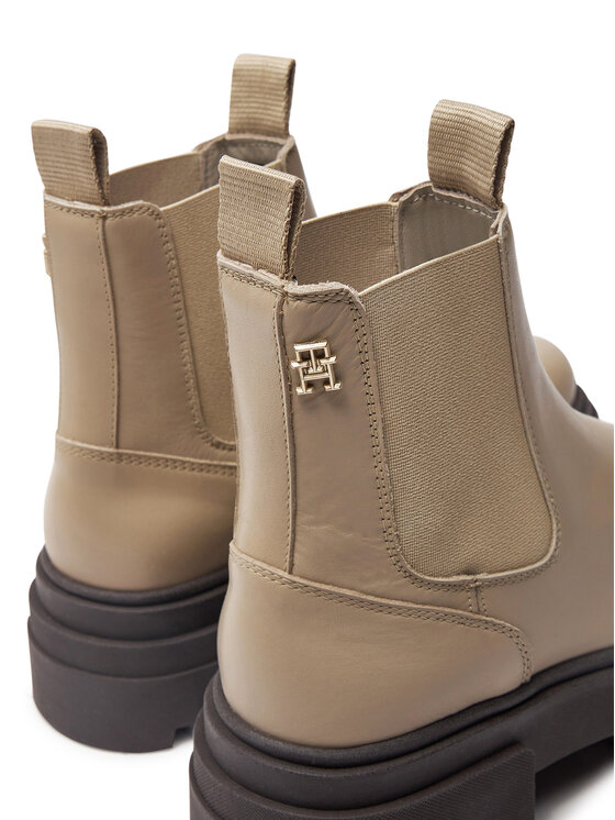 Tommy Hilfiger Tommy Hilfiger Боти тип челси Combat FW0FW08089 Бежов