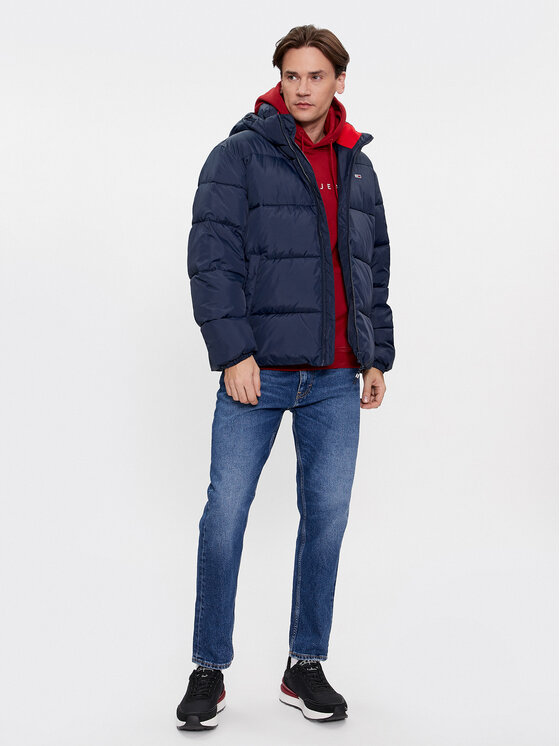 Tommy Jeans Tommy Jeans Geacă de iarnă Essential DM0DM18487 Bleumarin Regular Fit
