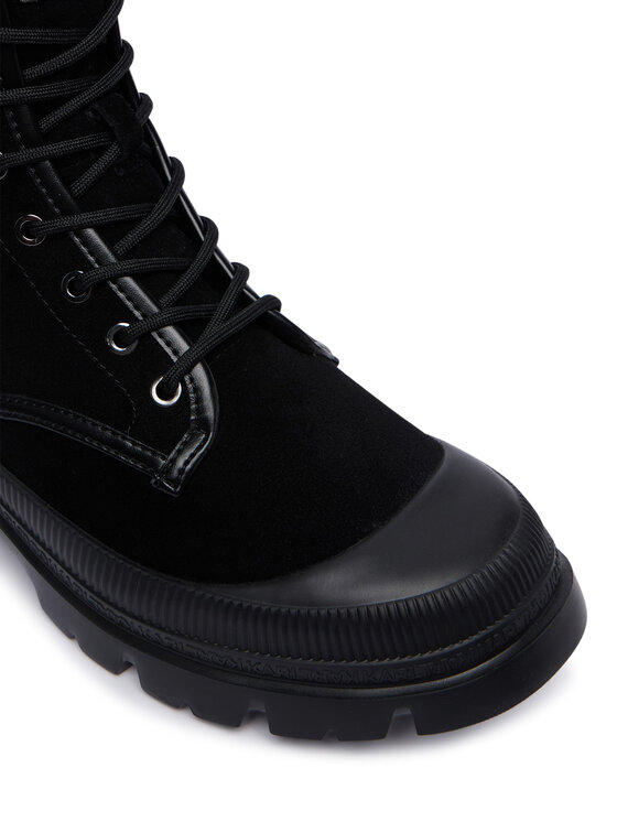 KARL LAGERFELD KARL LAGERFELD Trzewiki Trekka Mens Nft KL25252 Czarny