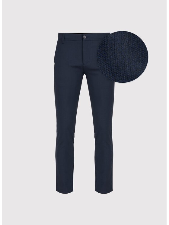 Pako Lorente Pako Lorente Spodnie materiałowe P25SF-WX-009 Granatowy Slim Fit
