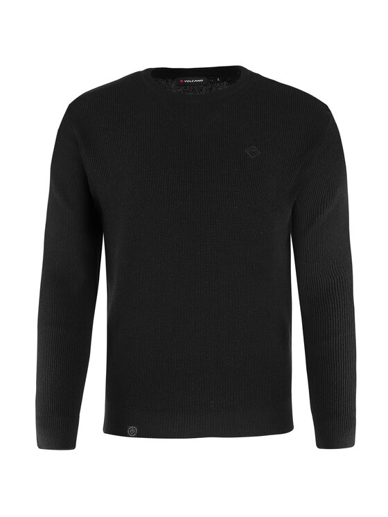 Volcano Volcano Bluza S-MIGO Czarny Regular Fit