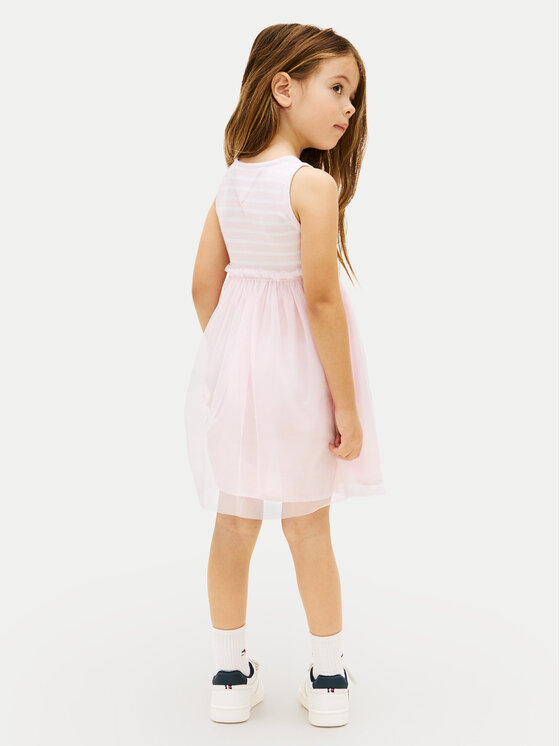 Tommy Hilfiger Tommy Hilfiger Лятна рокля KG0KG09156 Светлорозов Regular Fit