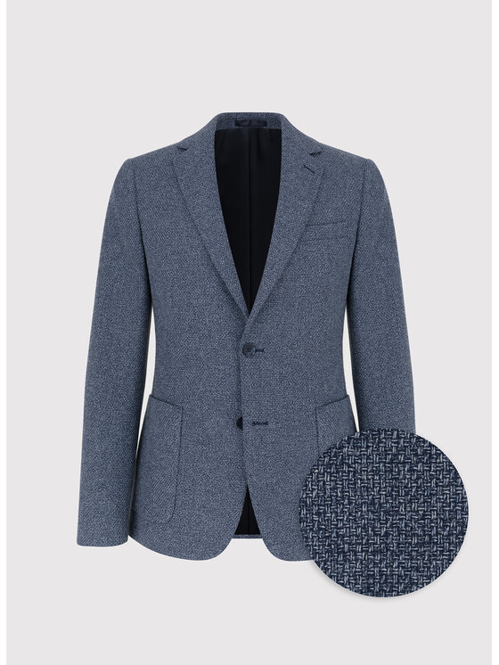 Pako Lorente Pako Lorente Marynarka P26WF-3X-014 Granatowy Slim Fit