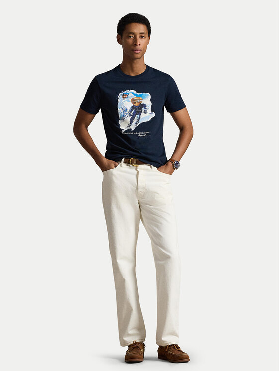 Polo Ralph Lauren Polo Ralph Lauren Тишърт 710P07343002 Тъмносин Regular Fit