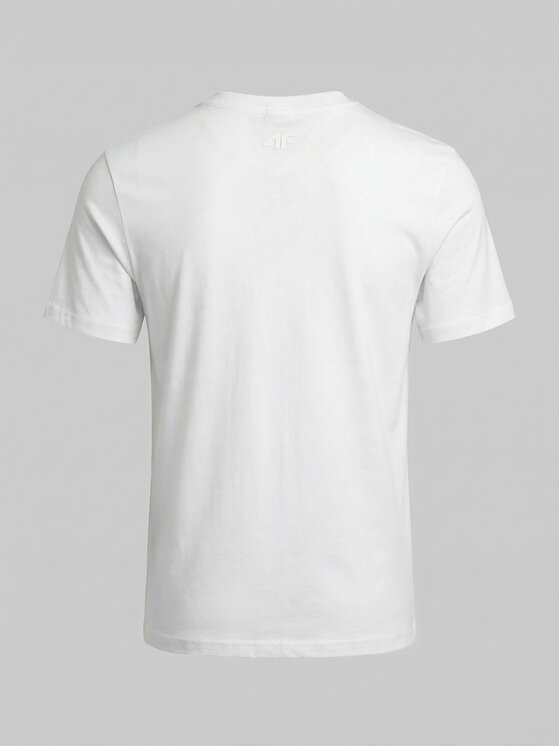 4F 4F T-Shirt Z-TTSHM3947-3-W Biały Regular Fit
