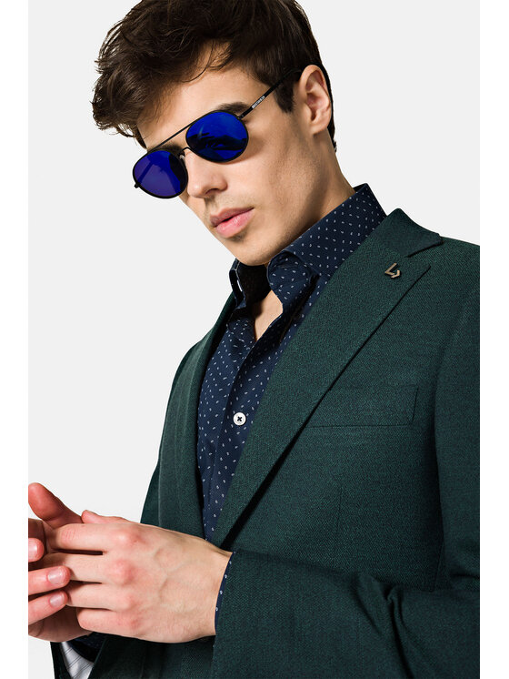 Lancerto Lancerto Garnitur Richmond GA073123000001 Zielony Slim Fit