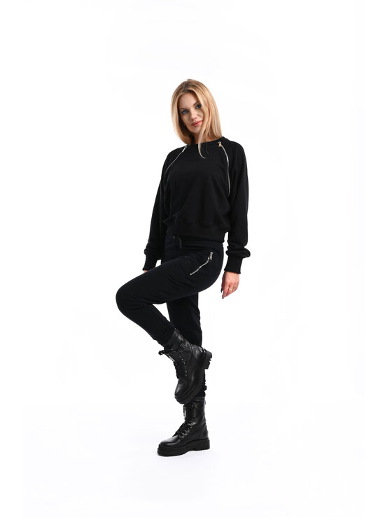 MANDRAGORA MANDRAGORA Felpa Szalężnik Nero Over Fit