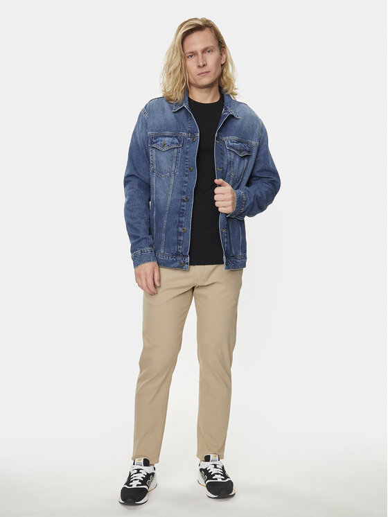 Pepe Jeans Pepe Jeans Jeansová bunda Pinners PM402715 Modrá Regular Fit