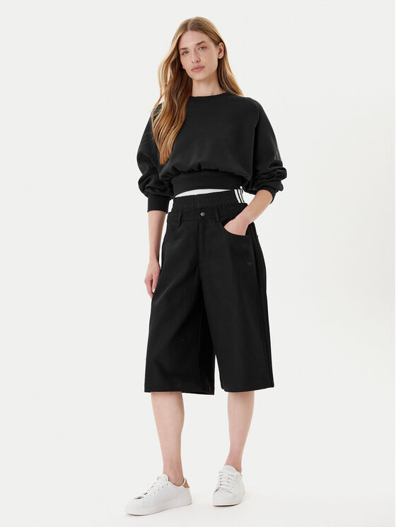 adidas adidas Дънкови шорти Firebird Utility JX7592 Черен Regular Fit