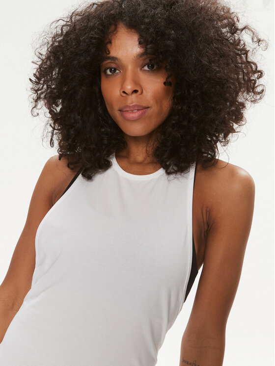 Calvin Klein Swimwear Calvin Klein Swimwear Haljina za plažu KW0KW02480 Bijela Regular Fit