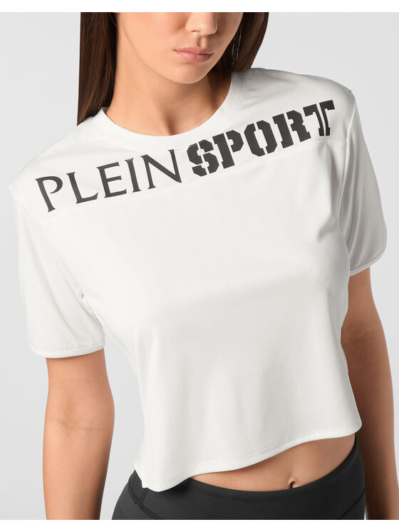 Plein Sport Plein Sport T-Shirt 23579 Biały Regular Fit