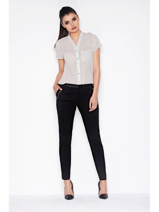 Awama Awama Koszula A071 Écru Basic Fit