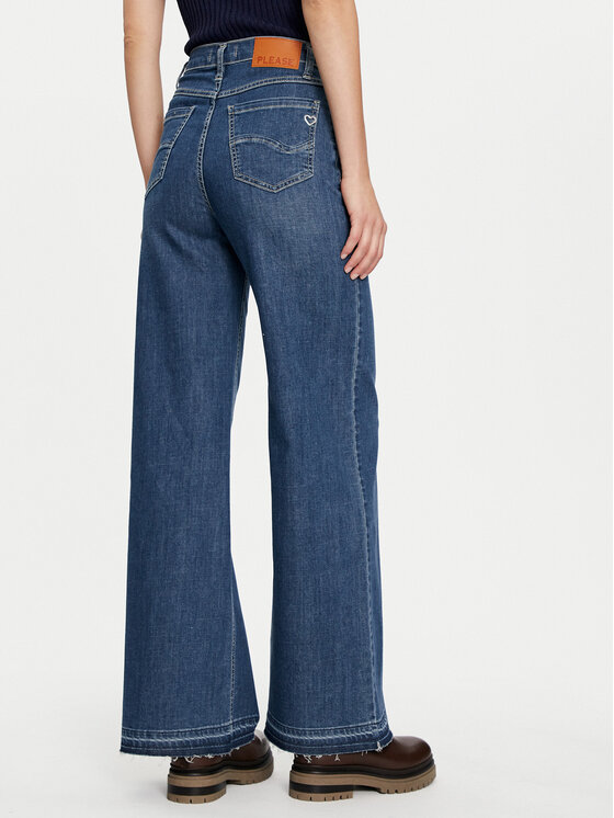Please Please Jeans hlače P3A8BQ2NRH Modra Regular Fit