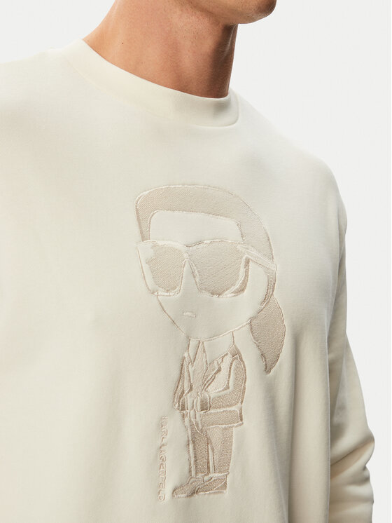 KARL LAGERFELD KARL LAGERFELD Суитшърт 705011 563900 Бял Regular Fit