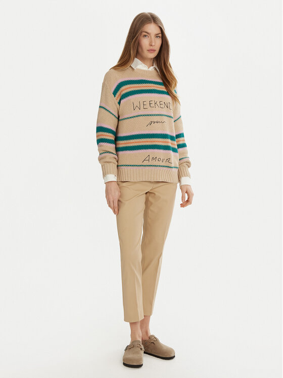 Weekend Max Mara Weekend Max Mara Svetr Angus 2515361211 Béžová Regular Fit