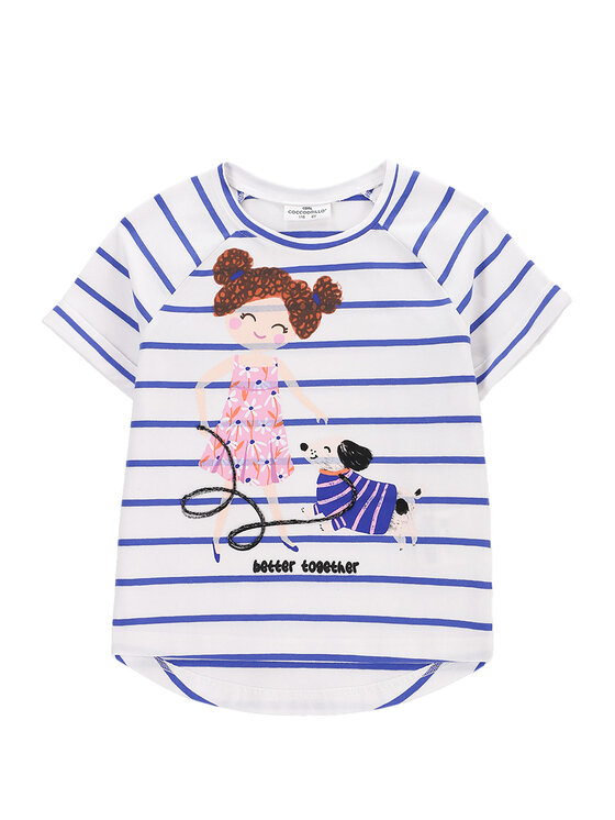 Coccodrillo Coccodrillo Tricou WC5143203FGK Albastru Regular Fit