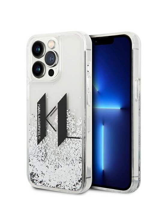 Etui na telefon KARL LAGERFELD, Srebrne, iPhone 14 Pro