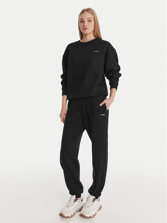 Guess Guess Melegítő alsó V6RB15 K9V31 Fekete Regular Fit