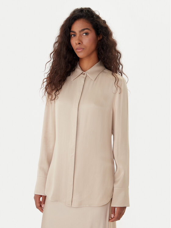 BOSS BOSS Hemd Beruta1 50542007 Beige Regular Fit