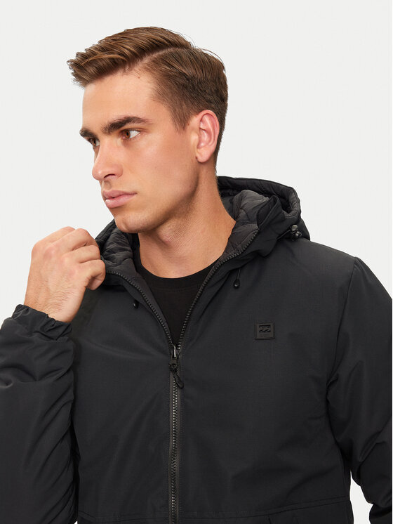Billabong Billabong Μπουφάν μεταβατικό Transport Revo F1JK37BIF2 Μαύρο Regular Fit